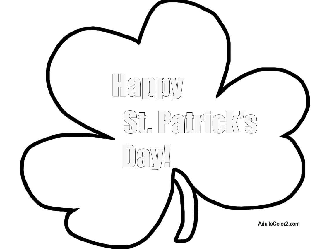 St. Patrick's Day Coloring Page