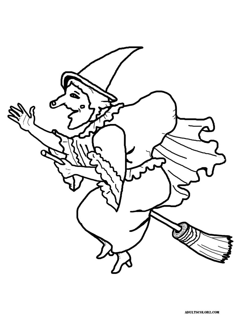 Download Merry Halloween Coloring Pages